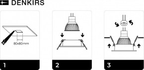 DK3021-BK Встраиваемый светильник, IP 20, 10 Вт, GU5.3, LED, черный, пластик в Ижевске - izhevsk.ok-mebel.com | фото 5