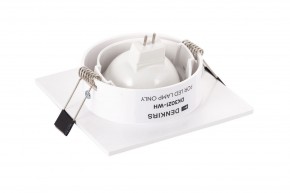 DK3021-WH Встраиваемый светильник, IP 20, 10 Вт, GU5.3, LED, белый, пластик в Ижевске - izhevsk.ok-mebel.com | фото 4