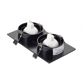 DK3022-BK Встраиваемый светильник, IP 20, 10 Вт, GU5.3, LED, черный, пластик в Ижевске - izhevsk.ok-mebel.com | фото 3