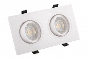 DK3022-WH Встраиваемый светильник, IP 20, 10 Вт, GU5.3, LED, белый, пластик в Ижевске - izhevsk.ok-mebel.com | фото