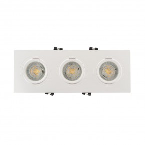 DK3023-WH Встраиваемый светильник, IP 20, 10 Вт, GU5.3, LED, белый, пластик в Ижевске - izhevsk.ok-mebel.com | фото