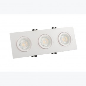 DK3023-WH Встраиваемый светильник, IP 20, 10 Вт, GU5.3, LED, белый, пластик в Ижевске - izhevsk.ok-mebel.com | фото 2