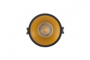DK3026-BG Встраиваемый светильник, IP 20, 10 Вт, GU5.3, LED, черный/золотой, пластик в Ижевске - izhevsk.ok-mebel.com | фото
