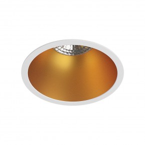 DK3026-WG Встраиваемый светильник, IP 20, 10 Вт, GU5.3, LED, белый/золотой, пластик в Ижевске - izhevsk.ok-mebel.com | фото