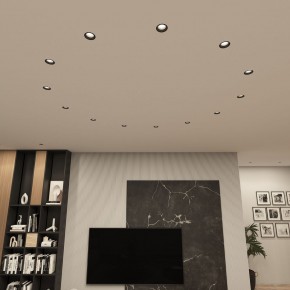 DK3055-BK Встраиваемый светильник, IP 20, 10 Вт, GU5.3, LED, черный, пластик в Ижевске - izhevsk.ok-mebel.com | фото 3