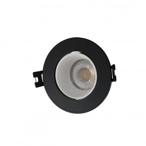 DK3061-BK+WH Встраиваемый светильник, IP 20, 10 Вт, GU5.3, LED, черный/белый, пластик в Ижевске - izhevsk.ok-mebel.com | фото