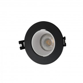 DK3061-BK+WH Встраиваемый светильник, IP 20, 10 Вт, GU5.3, LED, черный/белый, пластик в Ижевске - izhevsk.ok-mebel.com | фото