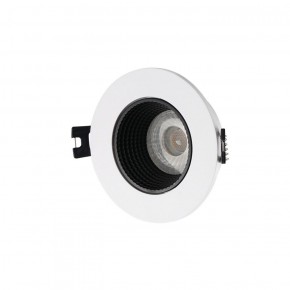 DK3061-WH+BK Встраиваемый светильник, IP 20, 10 Вт, GU5.3, LED, белый/черный, пластик в Ижевске - izhevsk.ok-mebel.com | фото