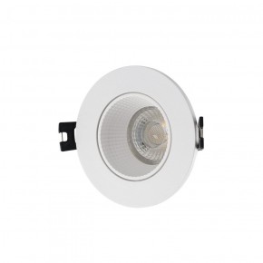 DK3061-WH Встраиваемый светильник, IP 20, 10 Вт, GU5.3, LED, белый/белый, пластик в Ижевске - izhevsk.ok-mebel.com | фото