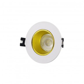 DK3061-WH+YE Встраиваемый светильник, IP 20, 10 Вт, GU5.3, LED, белый/желтый, пластик в Ижевске - izhevsk.ok-mebel.com | фото 1