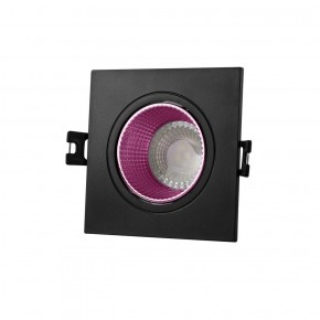 DK3071-BK+PI Встраиваемый светильник, IP 20, 10 Вт, GU5.3, LED, черный/розовый, пластик в Ижевске - izhevsk.ok-mebel.com | фото