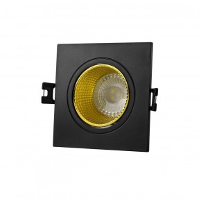 DK3071-BK+YE Встраиваемый светильник, IP 20, 10 Вт, GU5.3, LED, черный/желтый, пластик в Ижевске - izhevsk.ok-mebel.com | фото