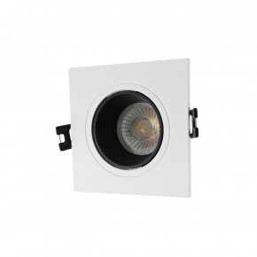 DK3071-WH+BK Встраиваемый светильник, IP 20, 10 Вт, GU5.3, LED, белый/черный, пластик в Ижевске - izhevsk.ok-mebel.com | фото