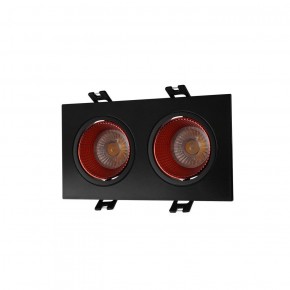 DK3072-BK+RD Встраиваемый светильник, IP 20, 10 Вт, GU5.3, LED, черный/красный, пластик в Ижевске - izhevsk.ok-mebel.com | фото