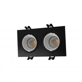 DK3072-BK+WH Встраиваемый светильник, IP 20, 10 Вт, GU5.3, LED, черный/белый, пластик в Ижевске - izhevsk.ok-mebel.com | фото