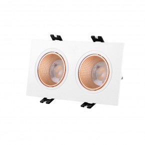 DK3072-WBR Встраиваемый светильник, IP 20, 10 Вт, GU5.3, LED, белый/бронзовый, пластик в Ижевске - izhevsk.ok-mebel.com | фото