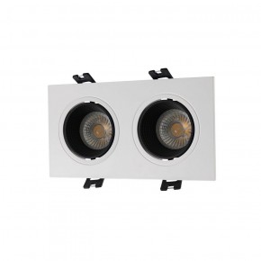 DK3072-WH+BK Встраиваемый светильник, IP 20, 10 Вт, GU5.3, LED, белый/черный, пластик в Ижевске - izhevsk.ok-mebel.com | фото