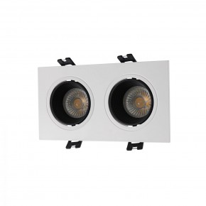 DK3072-WH+BK Встраиваемый светильник, IP 20, 10 Вт, GU5.3, LED, белый/черный, пластик в Ижевске - izhevsk.ok-mebel.com | фото