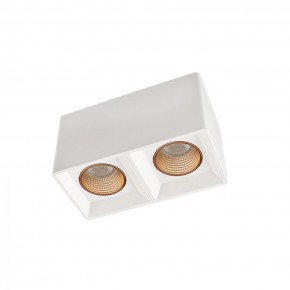DK3085-WH+BR Светильник накладной IP 20, 10 Вт, GU5.3, LED, белый/бронзовый, пластик в Ижевске - izhevsk.ok-mebel.com | фото