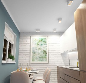 DK3085-WH+BR Светильник накладной IP 20, 10 Вт, GU5.3, LED, белый/бронзовый, пластик в Ижевске - izhevsk.ok-mebel.com | фото 2