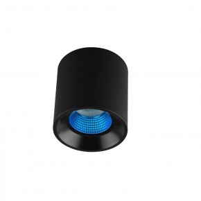 DK3090-BK+CY Светильник накладной IP 20, 10 Вт, GU5.3, LED, черный/голубой, пластик в Ижевске - izhevsk.ok-mebel.com | фото