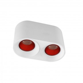 DK3096-WH+RD Светильник накладной IP 20, 10 Вт, GU5.3, LED, белый/красный, пластик в Ижевске - izhevsk.ok-mebel.com | фото