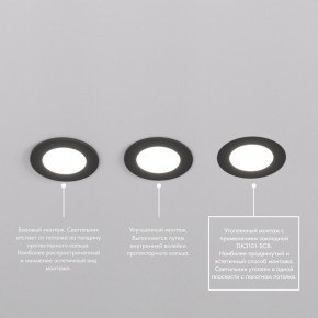 DK3101-BK Встраиваемый влагозащищенный светильник, IP65, до 10 Вт, LED, GU5,3, черный в Ижевске - izhevsk.ok-mebel.com | фото 6
