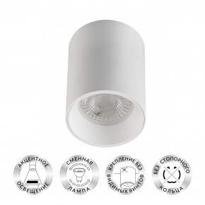 DK3110-WH Светильник накладной IP 20, 10 Вт, GU5.3, LED, белый, пластик в Ижевске - izhevsk.ok-mebel.com | фото