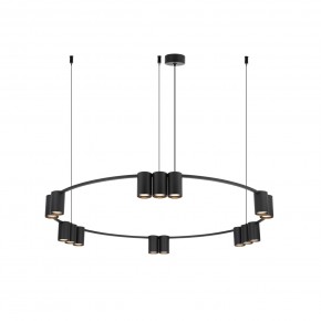 DK4067-BK Подвесной светильник ORBIT, IP20, 15xGU10 LED до 15 Вт, черный матовый, алюминий в Ижевске - izhevsk.ok-mebel.com | фото 3