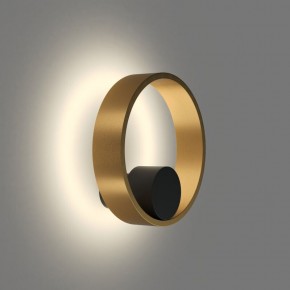 DK5060-BK+SG Бра ORBIT, IP20, 3000К, LED, 10 Вт, черный + сатинированное золото, алюминий в Ижевске - izhevsk.ok-mebel.com | фото 3