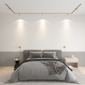 DK5072-SB Бра SHINE WALL со светодиодом, D104*H68, IP20, 3000К, 3W, RA?90, сатинированная латунь, алюминий в Ижевске - izhevsk.ok-mebel.com | фото 4