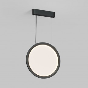 DK6604-BK Подвесной вертикальный светильник Veil со светодиодом H1500 d450 220V 36W 3000-6000K IP20 черный алюминий в Ижевске - izhevsk.ok-mebel.com | фото