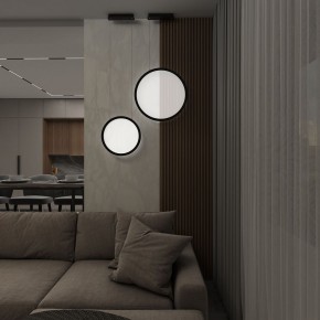 DK6606-BK Подвесной вертикальный светильник Veil со светодиодом H1700 d600 220V 48W 3000-6000K IP20 черный алюминий в Ижевске - izhevsk.ok-mebel.com | фото 7