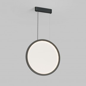 DK6606-BK Подвесной вертикальный светильник Veil со светодиодом H1700 d600 220V 48W 3000-6000K IP20 черный алюминий в Ижевске - izhevsk.ok-mebel.com | фото