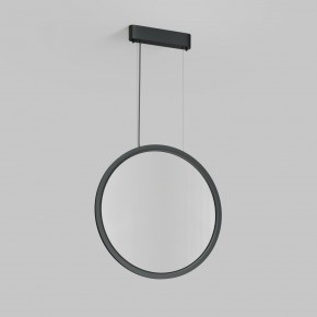 DK6606-BK Подвесной вертикальный светильник Veil со светодиодом H1700 d600 220V 48W 3000-6000K IP20 черный алюминий в Ижевске - izhevsk.ok-mebel.com | фото 2