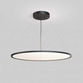 DK6620-BK Подвесной горизонтальный светильник Veil со светодиодом H900 d1000 220V 82W 3000-6000K IP20 черный алюминий в Ижевске - izhevsk.ok-mebel.com | фото