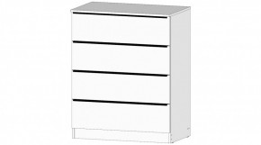 ЭЛЕГАНТ Комод 4 ящика (белый) в Ижевске - izhevsk.ok-mebel.com | фото