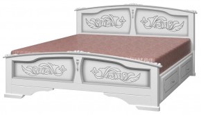 ЕЛЕНА Кровать из массива 1400 с 2-мя ящиками  в Ижевске - izhevsk.ok-mebel.com | фото