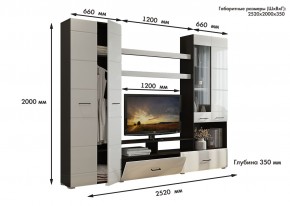 Гостиная Альфа МДФ (Венге/Белый глянец) в Ижевске - izhevsk.ok-mebel.com | фото 3