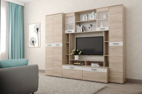 Гостиная Белла (Дуб Сонома/Белый глянец) в Ижевске - izhevsk.ok-mebel.com | фото