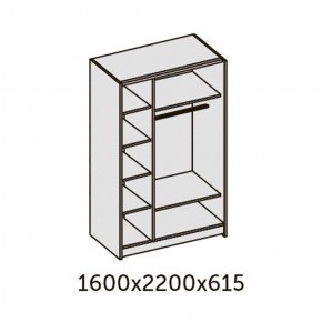 ИННЭС-5 Шкаф-купе 2-х дв. 1600 (2дв. Ф1 - венге) в Ижевске - izhevsk.ok-mebel.com | фото 2