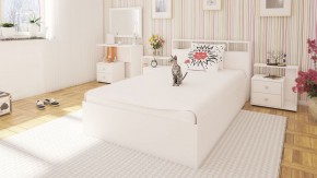 Камелия Кровать 1200, цвет белый, ШхГхВ 123,5х217х78,2 см., сп.м. 1200х2000 мм., без матраса, основание есть в Ижевске - izhevsk.ok-mebel.com | фото 4