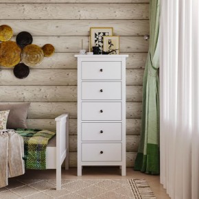 Комод 05 Кантри белый с пятью ящиками в Ижевске - izhevsk.ok-mebel.com | фото 4