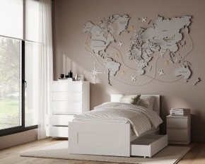 Комод КАСТОР с пятью ящиками, цвет белый в Ижевске - izhevsk.ok-mebel.com | фото 3