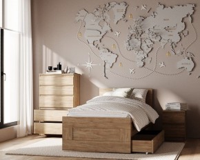 Комод КАСТОР с пятью ящиками, цвет Дуб Сонома в Ижевске - izhevsk.ok-mebel.com | фото 3