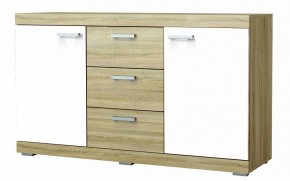 СОНАТА КС-1500 Комод (Дуб сонома/Белый глянец) в Ижевске - izhevsk.ok-mebel.com | фото