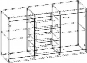 СОНАТА КС-1500 Комод (Дуб сонома/Белый глянец) в Ижевске - izhevsk.ok-mebel.com | фото 2