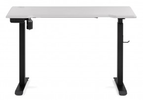 Компьютерный стол Маркос с механизмом подъема 120х75х75 белая шагрень / черный в Ижевске - izhevsk.ok-mebel.com | фото 3