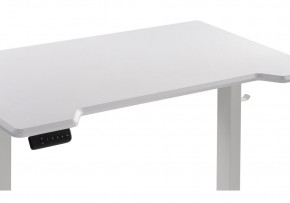 Компьютерный стол Маркос с механизмом подъема 120х75х75 белый / шагрень белая в Ижевске - izhevsk.ok-mebel.com | фото 6