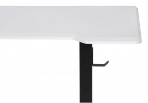 Компьютерный стол Маркос с механизмом подъема 140х80х75 белая шагрень / черный в Ижевске - izhevsk.ok-mebel.com | фото 6